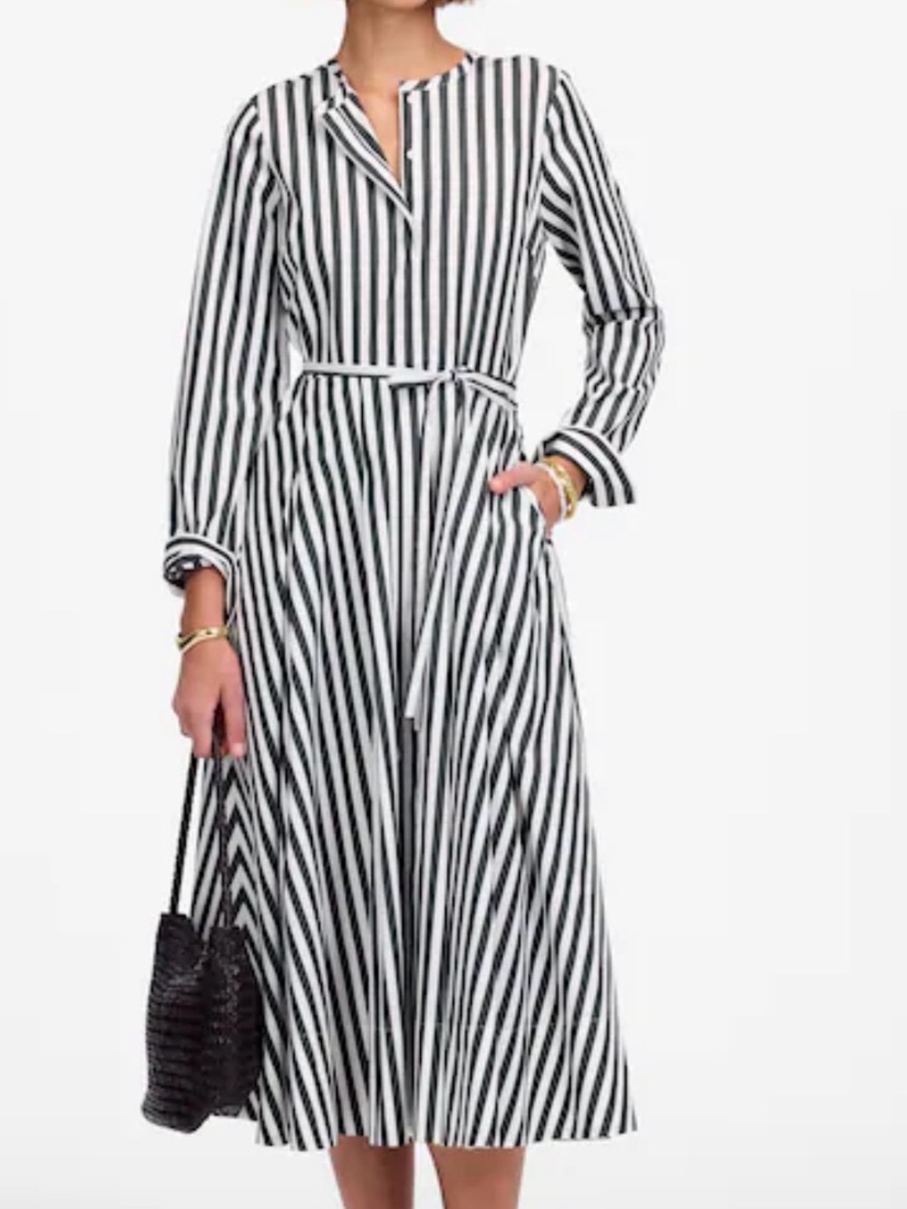 BNWT Madewell Tue Waist Midi Shirtdress size 2P- no belt $140